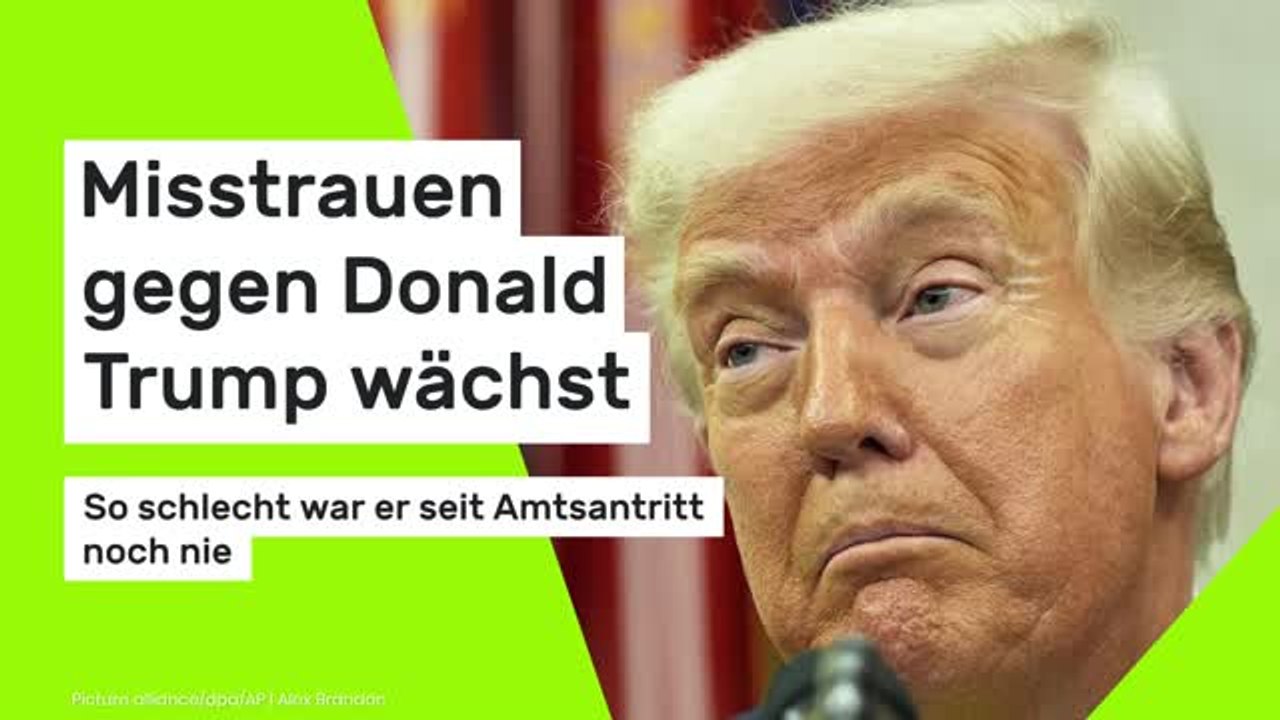 Donald Trump: So schlecht war er seit Amtsantritt noch nie