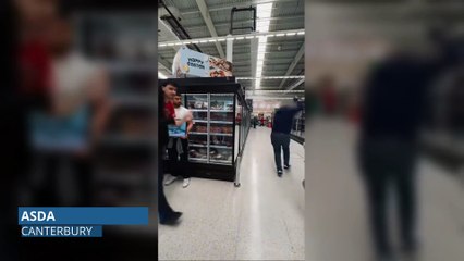 Man smashes animal rights protester's microphone