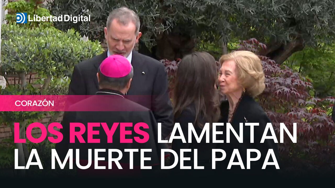 Los Reyes y la reina Sofía expresan sus condolencias por la muerte del papa Francisco
