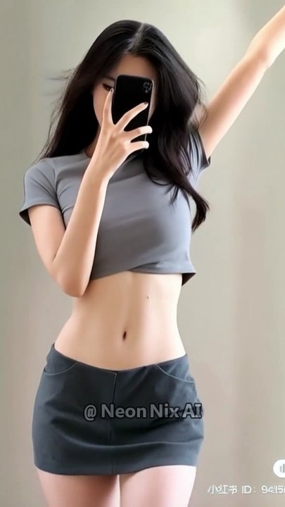 A curvy girl taking selfie while walking like a supermodel #fitness #woman #beauty #ai