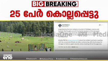 'പ്രദേശത്ത് മലയാളികൾ ഉണ്ടായിരുന്നു'; ജമ്മുകാശ്മീരിൽ ഭീകരാക്രമണത്തിൽ 25 പേർ കൊല്ലപ്പെട്ടു