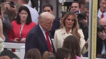 Easter Charm: Trump and Melania Steal the Show with Playful Whistle Moment