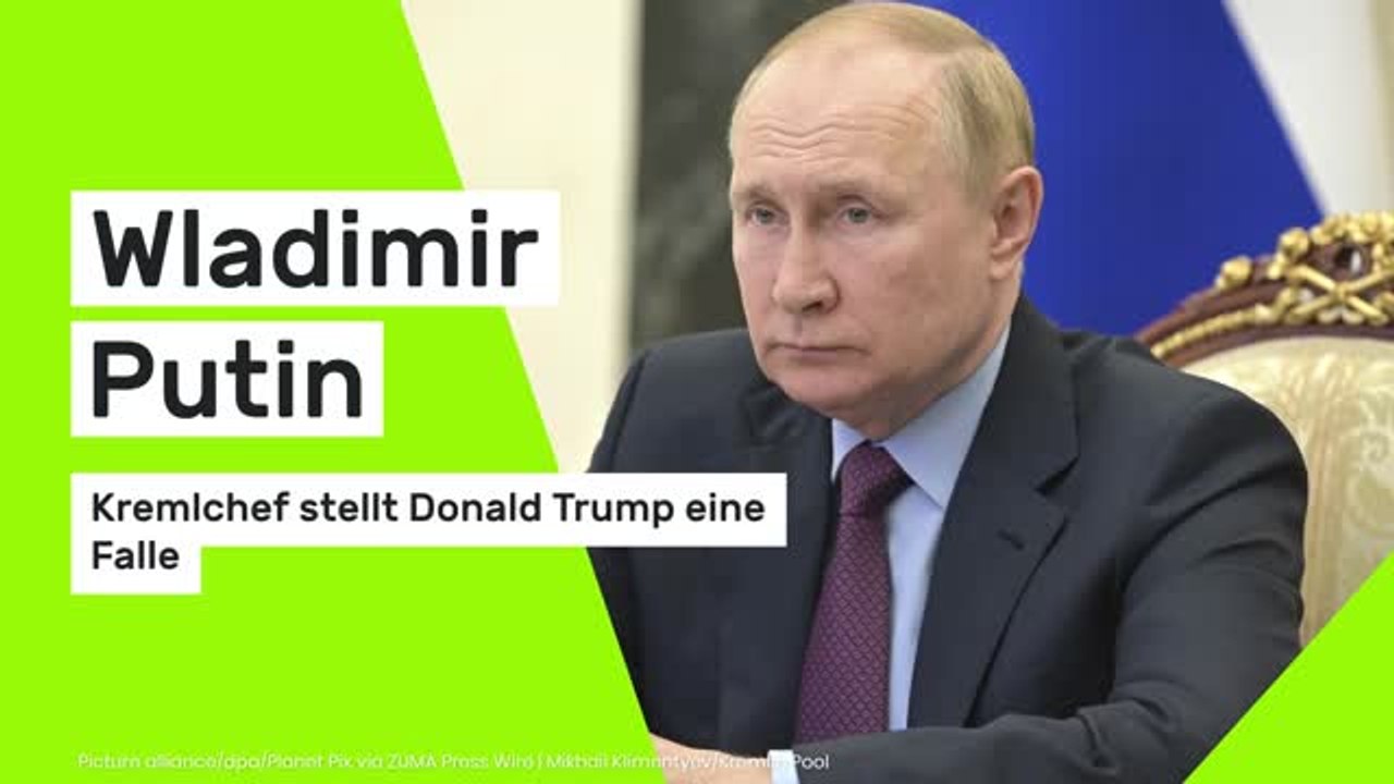 Wladimir Putin: Kremlchef stellt Donald Trump eine Falle