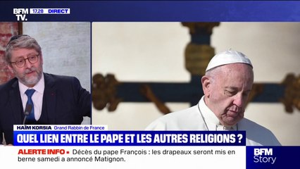 "Je l'ai trouvé incroyablement à l'écoute": le grand Rabbin de France revient sur sa rencontre avec le pape François
