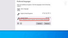 How do I fix Windows 10 only support one language