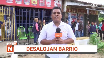 Segundo día de desalojo en el barrio Santa Lucía