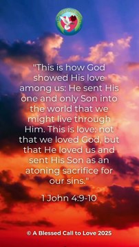 Word of God 1 John 4:9-10 Scripture Video