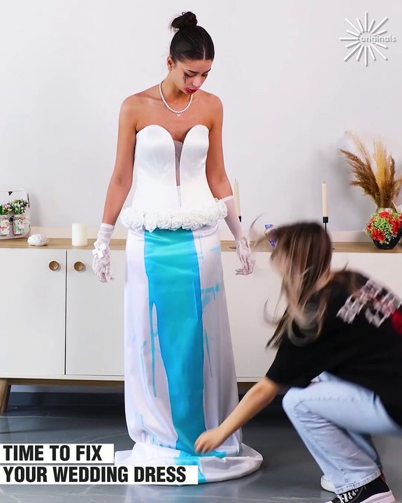 Pov: your wedding dress is ruined!