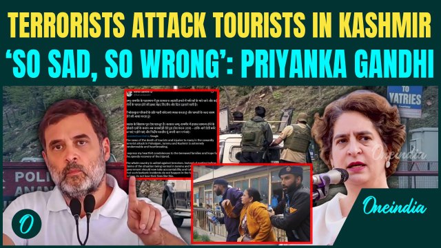 Pahalgam Terror Attack: Priyanka Gandhi REACTS As Kashmir Terror Attack Kills Multiple Tourists