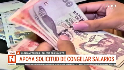 Colegio de Economista apoya solicitud de congelar salarios