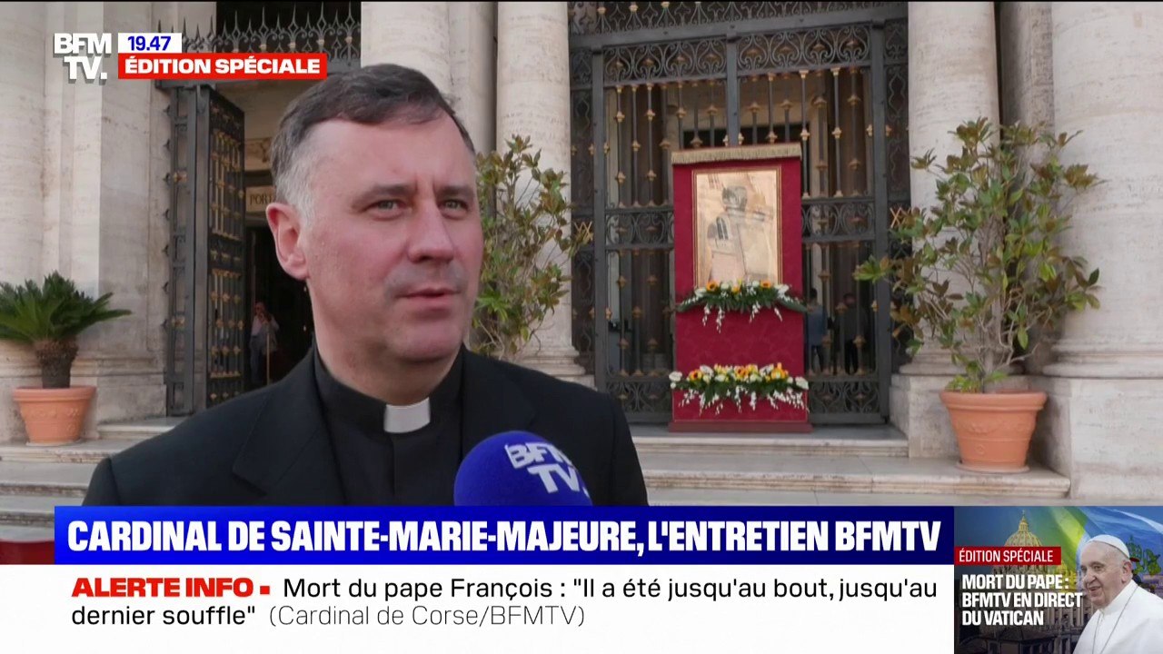 "Il nous reste quelques détails à peaufiner": le cardinal de Sainte-Marie-Majeure dévoile l'organisation prévue pour les obsèques du pape François
