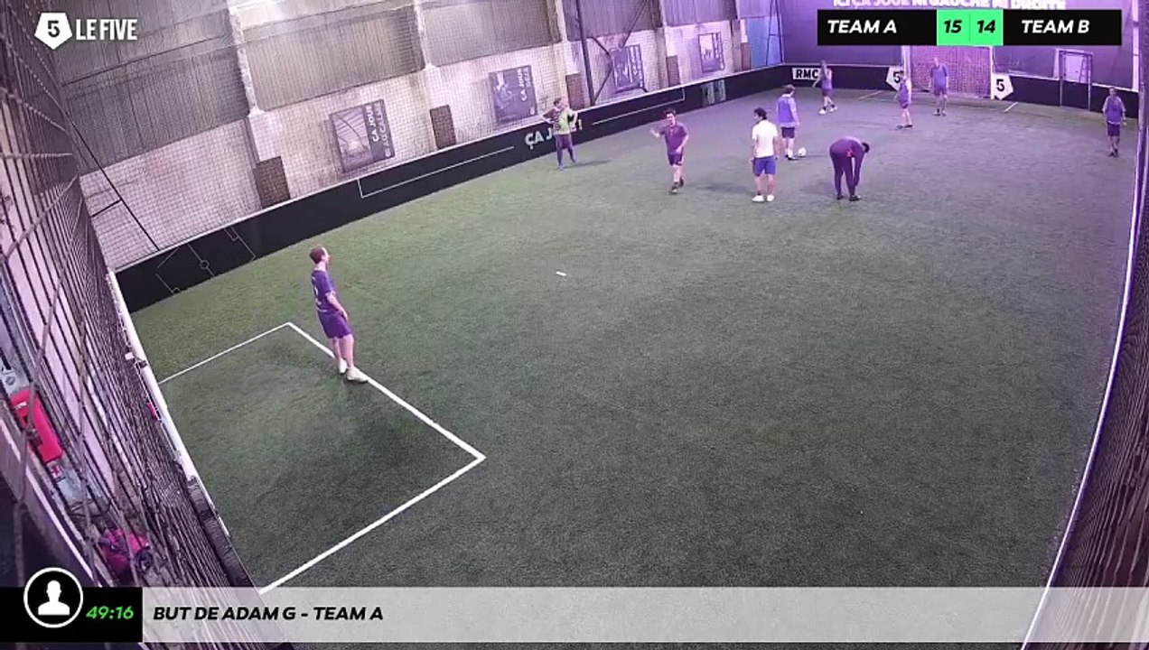 But de Adam G - Team A