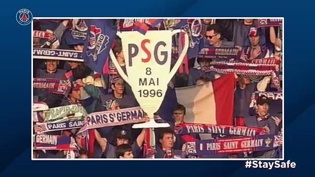 Coupe d'Europe des Vainqueurs de Coupe de Football Saison 1995-1996 Finale PSG - Rapid de Vienne