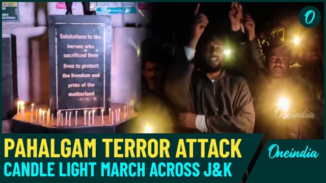 28 Killed in J&K Pahalgam Terror Attack: ‘Tourists Humari Jaan Hai’: Locals Carry Out Candle March