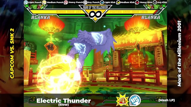 BLANKA MOVE LIST - Capcom vs. SNK 2 (CVS2)