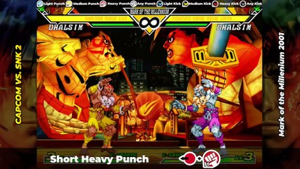 DHALSIM MOVE LIST - Capcom vs. SNK 2 (CVS2)