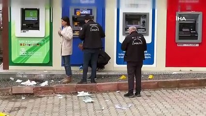 ATM’de kanlı pusu! Gencin vurulma anı kamerada