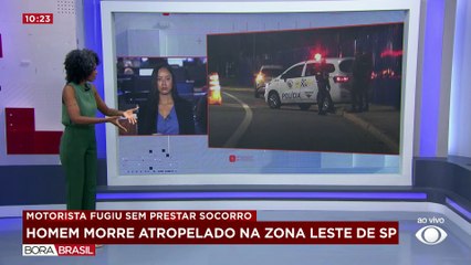 Motorista mata homem atropelado, abandona carro e foge sem prestar socorro em SP