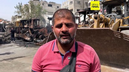 Heavy equipment needed to clear rubble destroyed in Israeli strike on Jabaliya