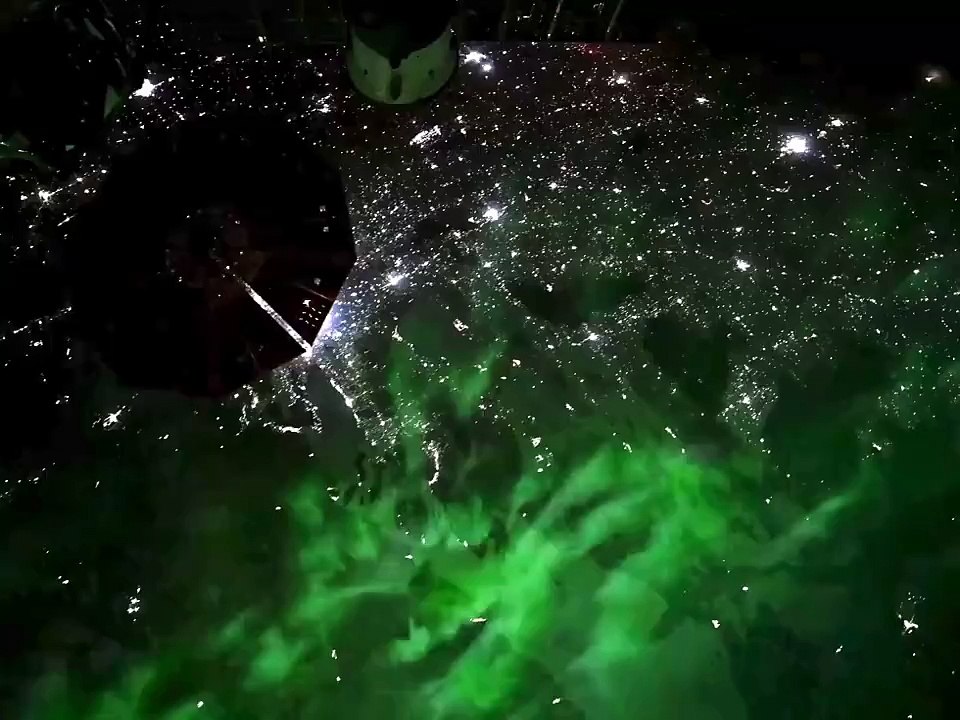 Auroras captadas por Don Pettit desde la ISS