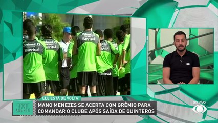 Edu Dracena diz que Mano Menezes terá trabalho no Grêmio e conta experiência com treinador