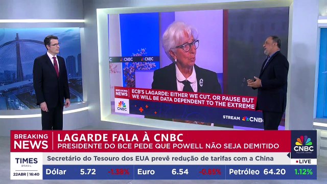 EXCLUSIVO: Christine Lagarde alerta sobre tarifas de Trump e riscos ao dólar global | CNBC BREAKING