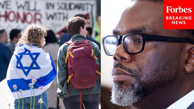 Chicago Mayor Brandon Johnson Asked About DOJ Probe Into Alleged Antisemitism On School Campuses