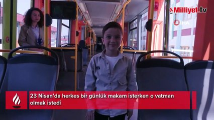 Herkes bir günlük makam isterken o vatman olmak istedi