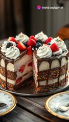 🍨 Ice Cream Cake – Triple Layer Delight
