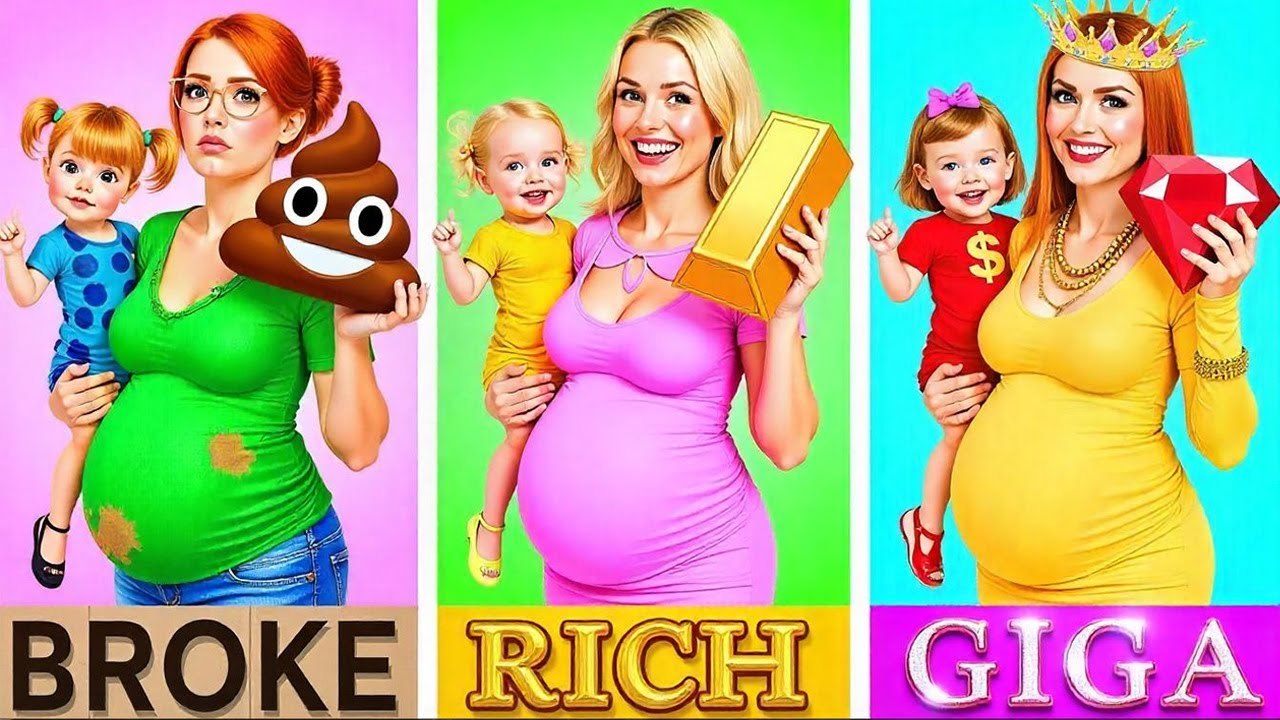 Pauvres vs Riches vs Giga Riches Enceinte à l'hôpital ! 💡 Ultimate Parenting Hacks
