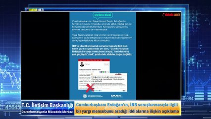 Erdoğan’ın, İBB soruşturmasıyla ilgili bir yargı mensubunu aradığı iddialarına ilişkin açıklama