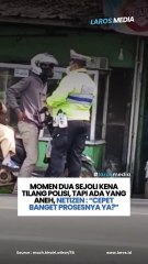 Momen Dua Sejoli Kena Tilang, Tapi Ada Yang Aneh, Ada Yang Lihat?