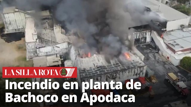 Evacúan planta de Bachoco tras incendio masivo en Apodaca, Nuevo León