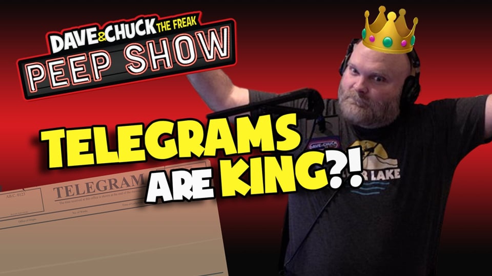 ⁣Peep Show: Telegrams are King?