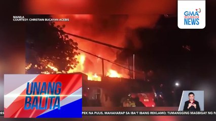 Aabot sa 300 pamilya, apektado ng sunog sa Port Area | Unang Balita