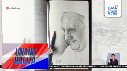 Michael V, iginuhit si Pope Francis bilang pagbibigay-pugay | Unang Balita