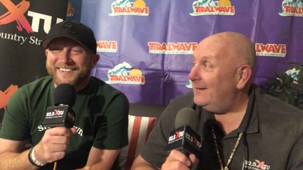 Cole Swindell Backstage with Razz at TidalWave Music Festival 2023