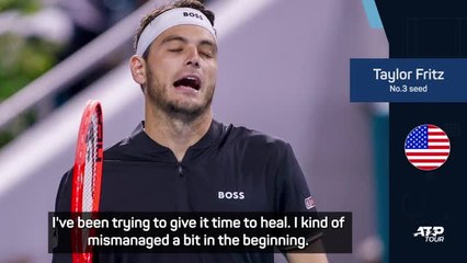 Fritz frustrated by how abdominal injury has hampered his 2025