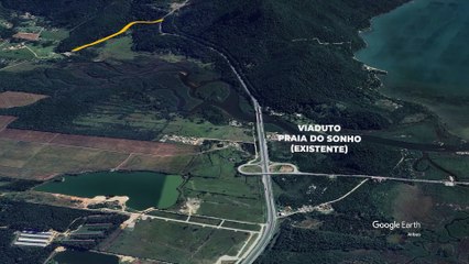Projeção do Contorno do Morro dos Cavalos