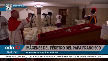 El Vaticano reveló las primeras imágenes del féretro del papa Francisco