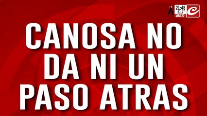 Canosa ratificó su denuncia en Comodoro Py