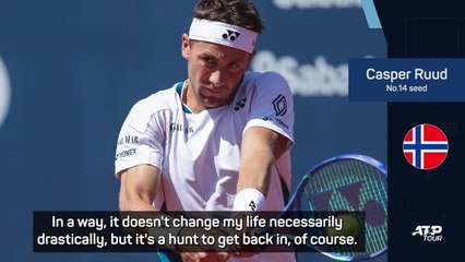 Ruud back on rankings 'hamster wheel' after top 10 exit