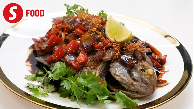 Retro Recipe: Blackened fried pomfret