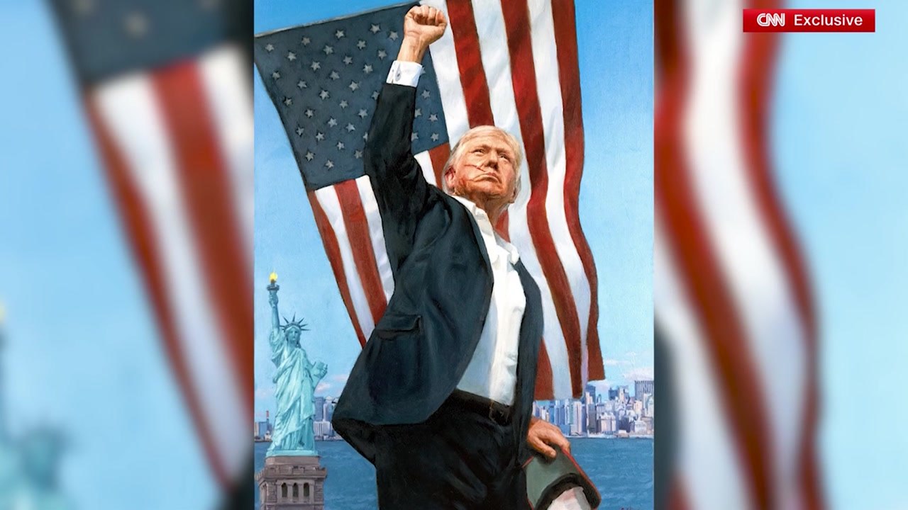 푸틴, 트럼프에 '암살 모면' 장면 초상화 선물...김정은·모디 그린 유명 화가 작품 / YTN