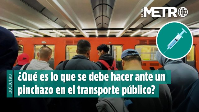¿Qué es lo que se debe hacer ante un pinchazo en el transporte público?