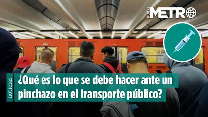 ¿Qué es lo que se debe hacer ante un pinchazo en el transporte público?