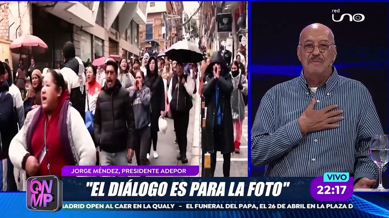 "El diálogo es para la foto y nosotros ya nos cansamos de las fotos"
