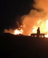 Incendio en aserradero de Tecámac