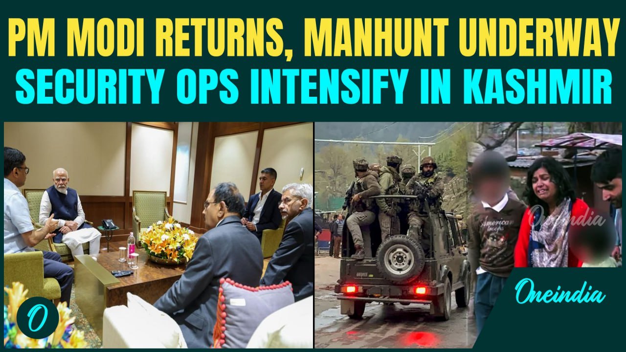 Pahalgam Attack Update: 26+ Dead in Kashmir | Tourists Targeted, PM Modi Returns, Massive Manhunt On