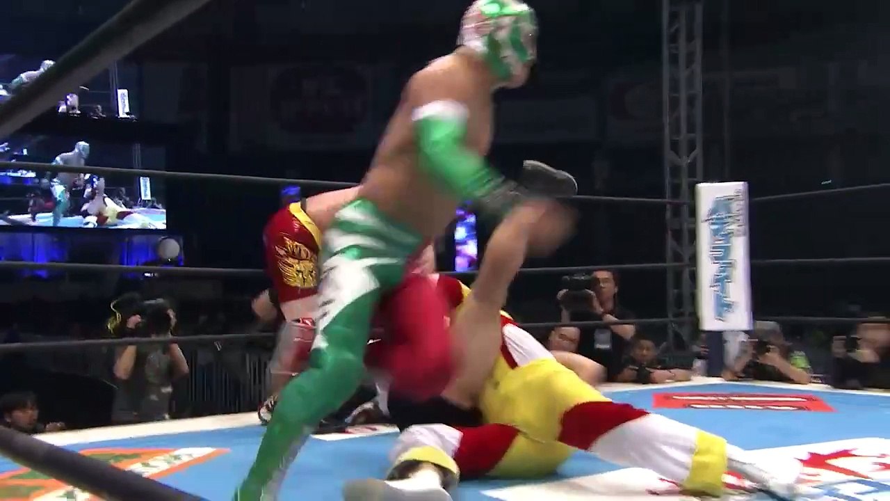 Bushi, Captain New Japan, Hiroyoshi Tenzan and Tomoaki Honma vs Jushin Thunder Liger, Manabu Nakanishi, Super Strong Machine and Yohei Komatsu: NJPW Wrestle Kingdom 8 (1/4/2014)